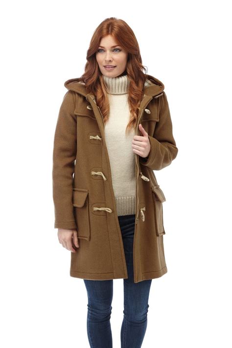 women's duffle coat with toggles.